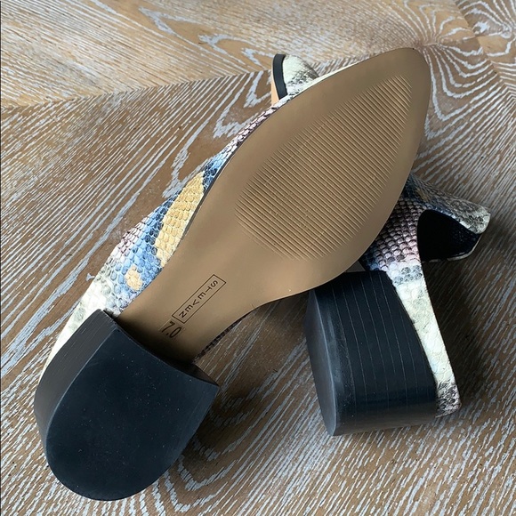 STEVEN Deandra Snakeskin Embossed Mule in Nat Mult - Picture 13 of 14